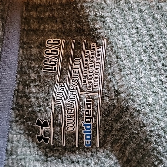 Mens large under armour sweater dark green NWOT - Picture 3 of 3